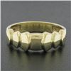 Image 6 : Estate Solid 14K Yellow Gold Polished Finish Stackable Pyramid Style Band Ring