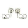 Image 3 : NEW Classic 14k White Gold .75 ctw Round Brilliant Diamond Prong Set Stud Earrin