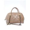 Image 4 : Chanel Quilted Castle Rock Brown Bowler Bag
