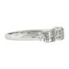 Image 5 : 18k White Gold 0.70 ctw Baguette & Round Brilliant Cut Diamond Stackable Band Ri
