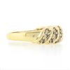 Image 5 : 10k Yellow Gold 0.84 ctw Fancy Light Champagne Round Diamond Scalloped Band Ring