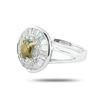 Image 2 : 0.99 ctw Alexandrite and 1.22 ctw Diamond 18K White and Yellow Gold Ring (GIA CE