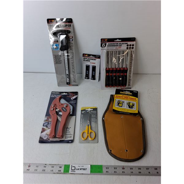 Carburetor Screwdriver Set, Digital Caliper, Pipe Cutter, Misc.- All Sealed