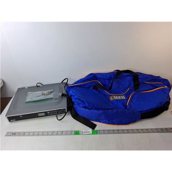 RCA Radio/CD Player Under Cupboard Mountable- (Complete & Working) & Cross Training Bag 29" Long