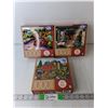 Image 1 : (3) 1000 Piece Puzzles- 'Moose Crossing, La Palette, Farm' - Complete