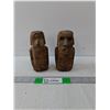 Image 1 : (2) Moai Statues- 6" x 3.5"
