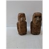 Image 3 : (2) Moai Statues- 6" x 3.5"