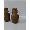 Image 4 : (2) Moai Statues- 6" x 3.5"