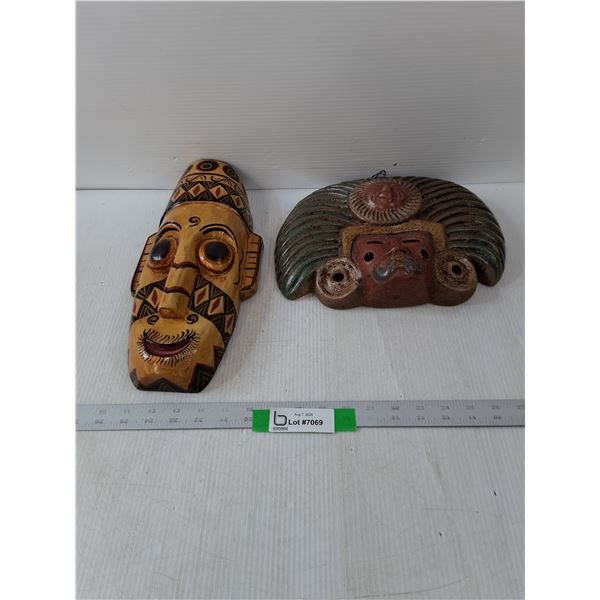 Mayan Wall Art & Mask Carving