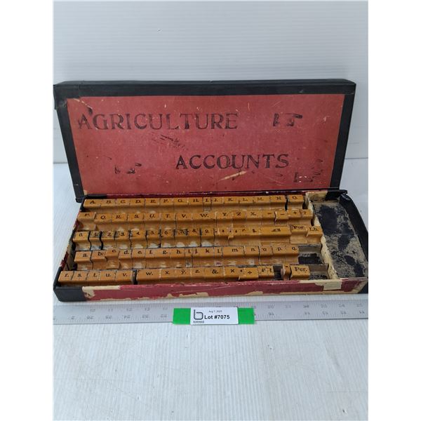 Vintage Boxed Stamp Kit- Appears All There