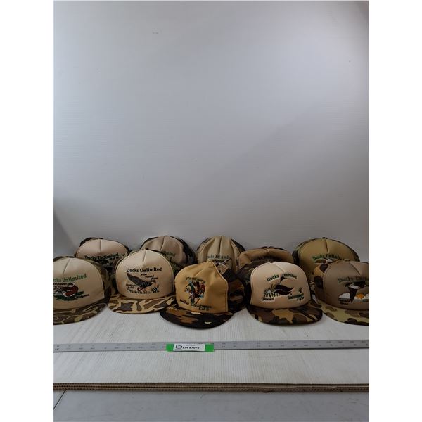 (10) Ducks Unlimited Collector's Hats- 1 thru 10