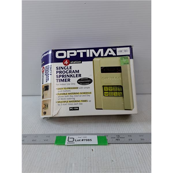 Optima Single Program Sprinkler Timer