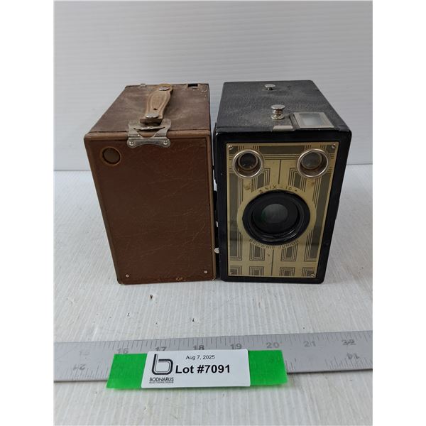 (2) Kodak Brownie Target Six-16 Box Camera