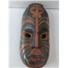 Image 2 : Wood Carved Mask Hanging Wall Art- 13" x 6.5"