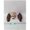 Image 1 : (3) Wood Carved Masks