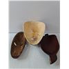 Image 5 : (3) Wood Carved Masks