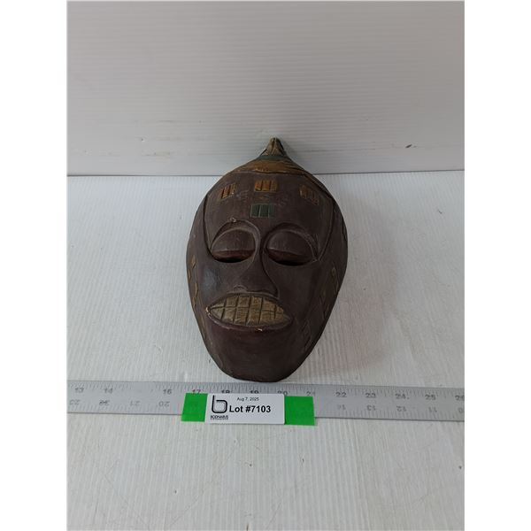 African Tribal Mask- 11" x 6.5"