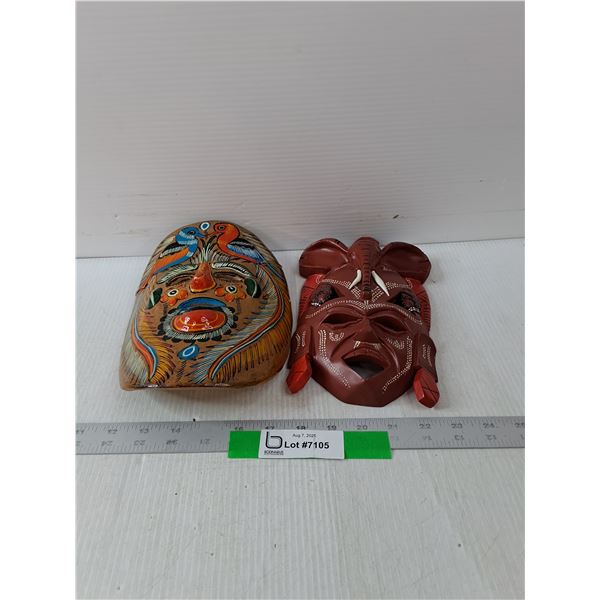 Mexican Folk Art Mask & Amarula Wild Fruit Cream Mask- 9" X 6"