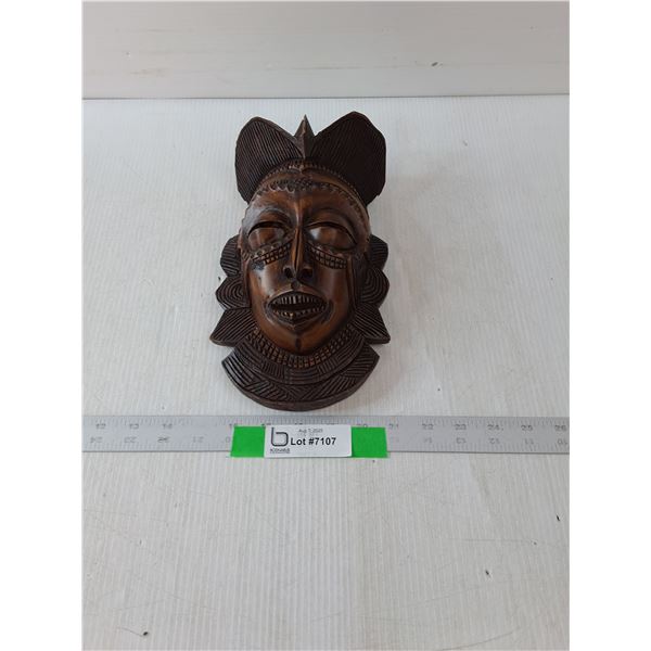 African Wooden Mask- 10.5" x 6"
