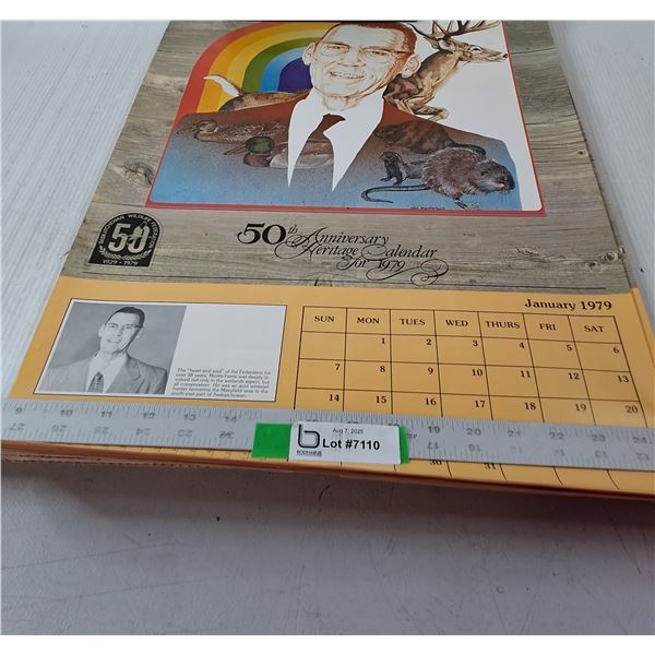 50th Anniversary Calendar For 1979