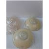 Image 5 : (3) Glass Ceiling Light Covers- 10" x 4"