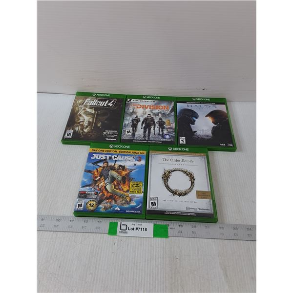 (5) Variety Of Xbox One Games- Cannot Authenticate