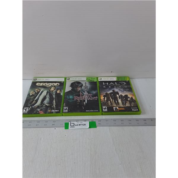 (3) Variety Of Xbox 360 Games- Cannot Authenticate