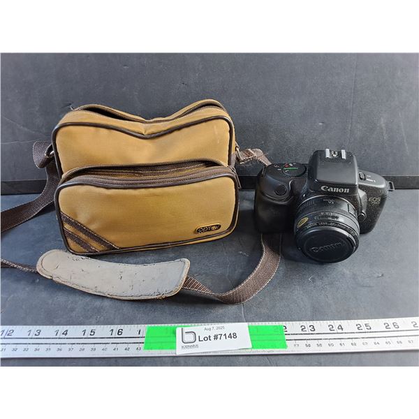 Canon EOS 750 Tape Camera and Optex Camera Bag