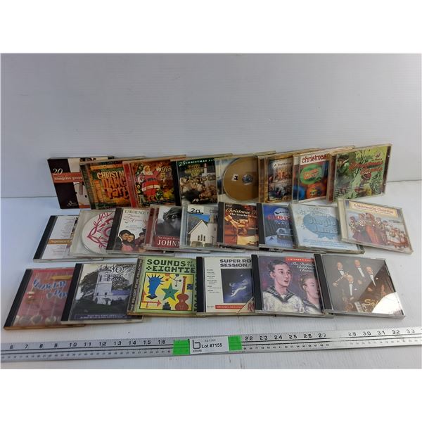 (23) Various Audio CDs - The Glory of Christmas, The Softones and Johnny Cash