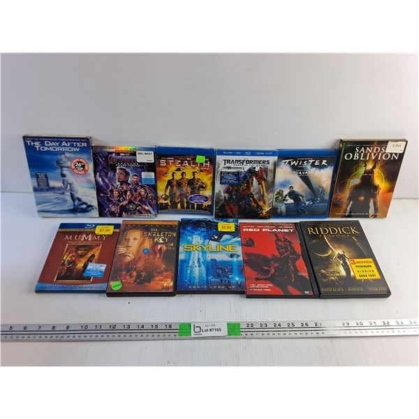 (11) Various DVD and Blu Ray Movies - Red Planet, Avengers and Transformers