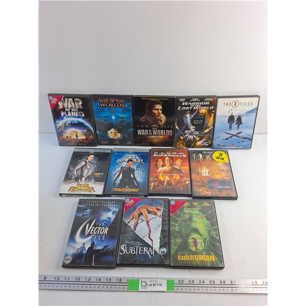 (12) Various DVD Movies - Tomb Raider, War of the Planets and Supernova
