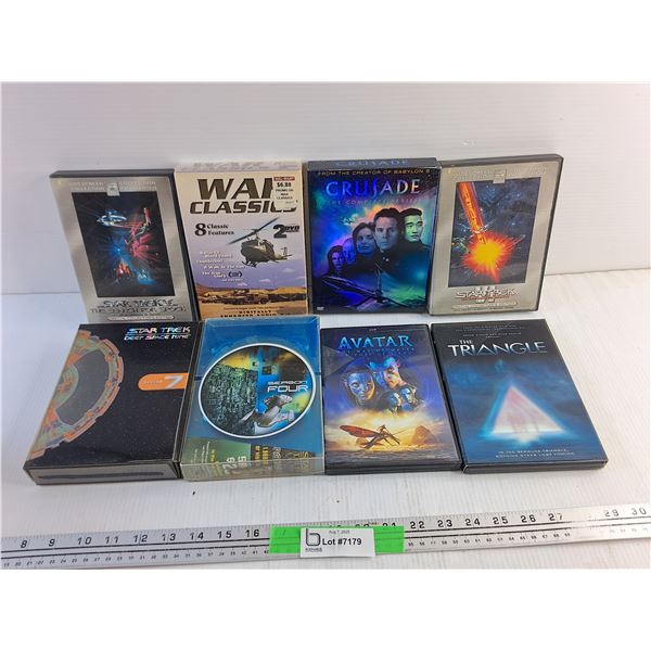 (8) Various DVD Movies - Star Trek, Avatar and War Classics