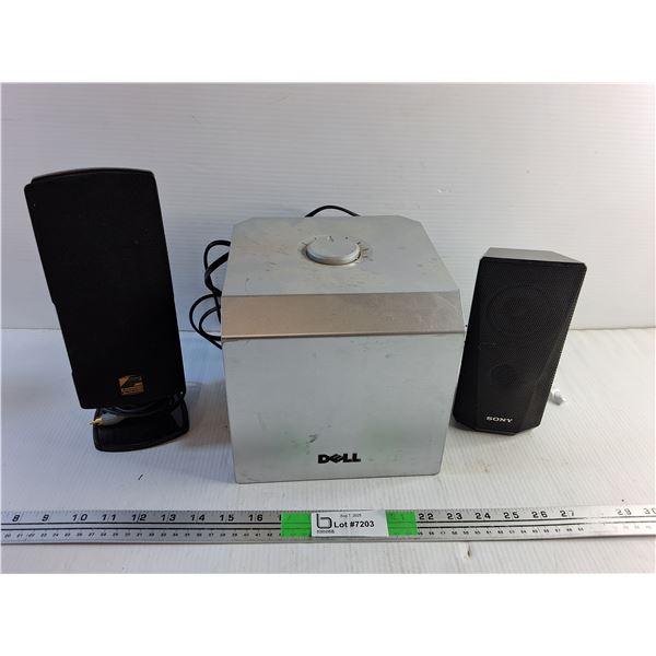 Acoustic Authority and Sony Speakers and Dell Subwoofer - As Is
