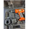 Image 2 : Black & Decker 9.6V Fire Storm Cordless Drill with Battery Charger - As Is and Hard Hat