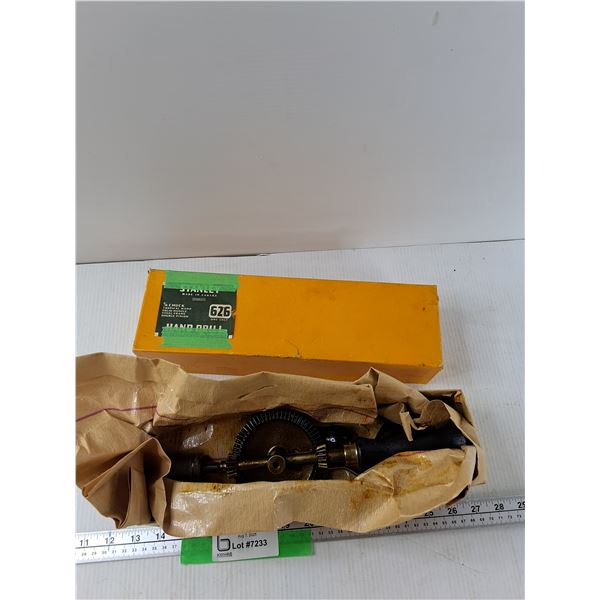 Vintage Stanley Double Gear Hand Drill