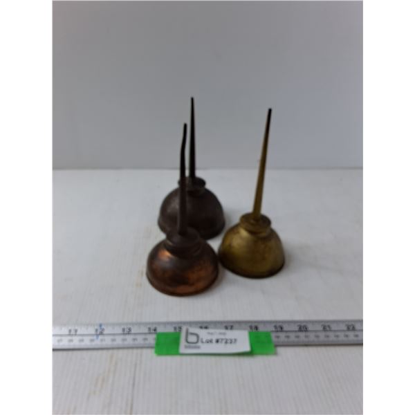 (3) Vintage Oil Cans