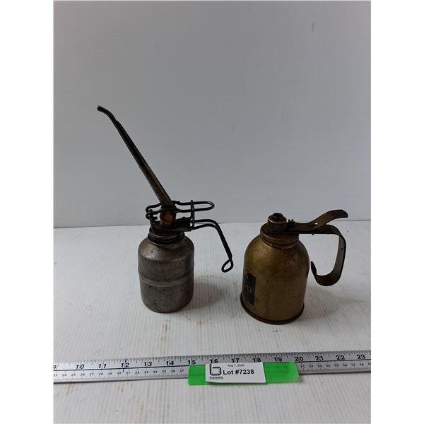 (2) Vintage Oil Cans
