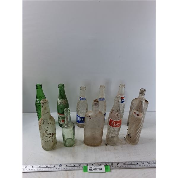 (11) Glass Bottles- As Is