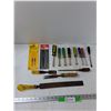 Image 1 : (3) Wood Chisels, (3) Screwdrivers, (6) Nut Drivers, (2) Sets Saw Blades