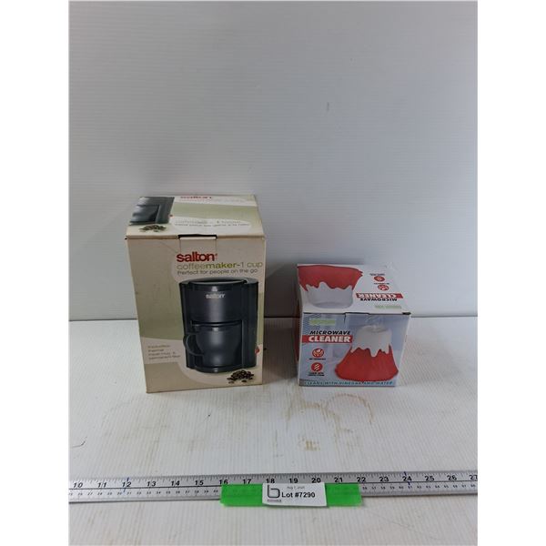 Salton Coffee Maker, Microwave Cleaner - As Is