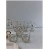 Image 5 : (6) Olympic Glasses, (3) Bacardi Glasses, Glass Divided Tray, Misc