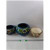 Image 1 : (3) Hand Painted Flower Pot