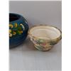 Image 2 : (3) Hand Painted Flower Pot