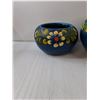 Image 6 : (3) Hand Painted Flower Pot