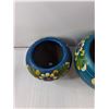 Image 7 : (3) Hand Painted Flower Pot