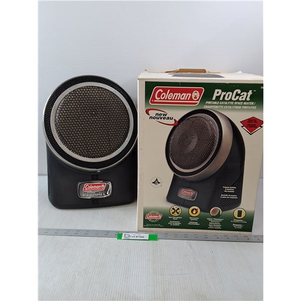 Coleman ProCa Portable Catalytic Space Heater- 15" x 7.5"- As Is