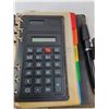 Image 3 : Black Binder, Pen, Calculator & Dividers- 7" x 5.5"