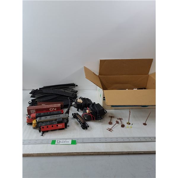 Model Trains, Tracks, Transformer & Signs- As Is