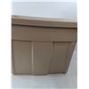 Image 3 : Brown Rubbermaid Storage Tote- 24" x 16" x 15.5"- Cannot Ship