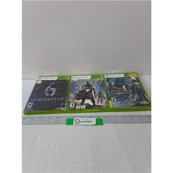 (3) Variety Of Xbox 360 Games- Cannot Authenticate